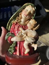 Escultura italiana Marfinite Pintado A Mao Mery Baby Jesus  comprar usado  Enviando para Brazil