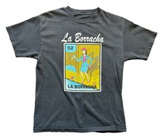 Camiseta La Borracha Loteria Bingo Mexicano Preta Tamanho Grande Novidade Camiseta Engraçada comprar usado  Enviando para Brazil