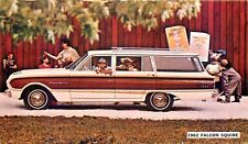 Usado, CARTÃO POSTAL ANTIGO AUTOMÁTICO, 1962 FORD SQUIRE STATION WAGON, VINTAGE (S492) comprar usado  Enviando para Brazil