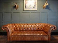 Seater chesterfield tan for sale  DURHAM