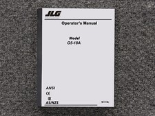 Manual de manutenção do proprietário do operador JLG Telehandler G5-18A, usado comprar usado  Enviando para Brazil