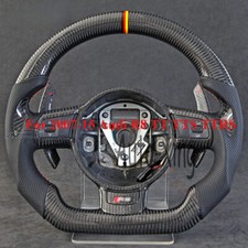 Usado, Compatível com Audi R8 TT TTS TTRS 2007-15 volante plano personalizado de fibra de carbono + pás comprar usado Usado, Compatível com Audi R8 TT TTS TTRS 2007-15 volante plano personalizado de fibra de carbono + pás comprar usado  Enviando para Brazil