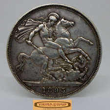 Coroa de prata Grã-Bretanha 1893 - #C48204NQ comprar usado  Enviando para Brazil