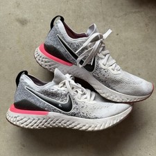 Tênis de corrida Nike Epic React Flyknit 2 branco hiper rosa feminino tamanho 11 BQ8927, usado comprar usado  Enviando para Brazil