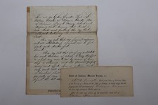 1865 handwritten stamped for sale  Phoenix