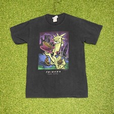 Camisa masculina vintage Friends média M Lady Latte torres gêmeas programa de TV promocional 1996  comprar usado  Enviando para Brazil