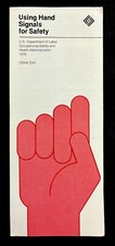 Folleto vintage del departamento de trabajo 1976 con señales manuales para conducción de tráfico de seguridad segunda mano  Embacar hacia Mexico