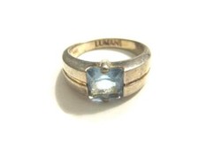 Silberring hellblauem stein gebraucht kaufen  Deutschland