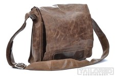 Bolsa carteiro JOSEPH HANNA couro fino marrom - 15,5 x 14 x 4,5 comprar usado  Enviando para Brazil
