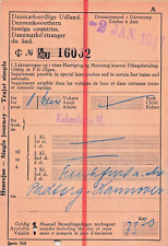Bilhete ferroviário Dinamarca-países estrangeiros do sul 1948 comprar usado  Enviando para Brazil