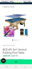 3in pool table for sale  LEEDS