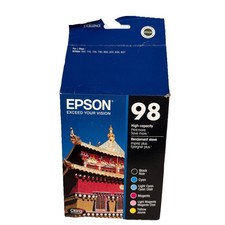 Conjunto de Tintas Epson 98 Alta Capacidade T098120-BCS Genuíno OEM Pacote a Granel Expira em 10/2016 comprar usado  Enviando para Brazil