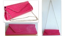 abendtasche kroko gebraucht kaufen  Deutschland