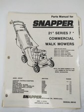 Snapper parts manual for sale  Crystal River