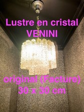 Lustre cristal venini d'occasion  Paris XV