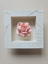 Resin pink rose for sale  BURTON-ON-TRENT
