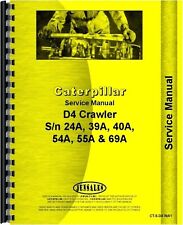 Manual de serviço de reparo de esteira Caterpillar D4 D4C s/n quebras se aplicam, usado comprar usado  Enviando para Brazil