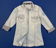 Zara camicia denim usato  Italia