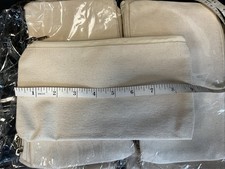 Lote de 25 bolsas con cremallera de algodón liso Job. Estuches para lápices 100 % algodón para decorar segunda mano  Embacar hacia Mexico