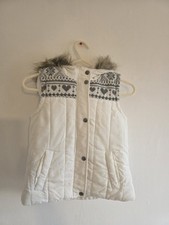 White hooded gilet for sale  MANCHESTER