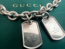 Gucci collana argento usato  Roma