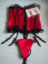 Sexy halbbrustkorsett rot gebraucht kaufen  Hamburg