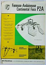 Leaflet brochure facofran d'occasion  Expédié en Belgium