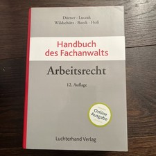 Handbuch fachanwalts arbeitsre gebraucht kaufen  Pullach i.Isartal