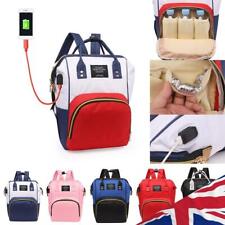 Mochila feminina maternidade maternidade USB grande capacidade bolsa de mão de amamentação para bebês comprar usado  Enviando para Brazil