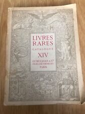 Livres rares catalogue d'occasion  Expédié en Belgium