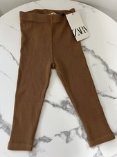NOVA CALÇA LEGGING DE MALHA WAFFLE BÁSICA MARROM ZARA 9 12 MESES Y251 *LEIA*, usado comprar usado  Enviando para Brazil