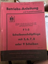 Betriebsanleitung ihc cormick gebraucht kaufen  Michendorf