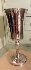 Silver plated goblet for sale  WARE