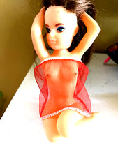 Boneca pin-up vintage Rat Rod Rubber Girl Dash cabelo morena Negligee comprar usado  Enviando para Brazil