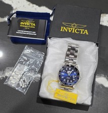 Invicta masculino 42mm aço inoxidável mergulhador profissional mostrador azul moldura preta e azul 33253 comprar usado  Enviando para Brazil