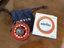 Molinete Orvis Hydros II – Vermelho anodizado – Airflo Streamer Max Line – Cor rara, usado comprar usado  Enviando para Brazil