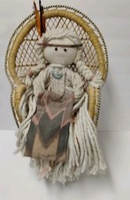 Boneca esfregão nativa americana vintage e cadeira de vime 16 de altura  comprar usado  Enviando para Brazil