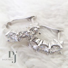 Moissanite huggie hoop for sale  Jamaica