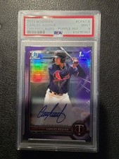 2022 Bowman Chrome #CPA-CA Carlos Aguiar /250 PSA automático 9 Estado perfeito comprar usado  Enviando para Brazil