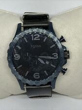Relógio Fossil Nate JR1401 masculino couro preto mostrador analógico quartzo genuíno KS634, usado comprar usado  Enviando para Brazil
