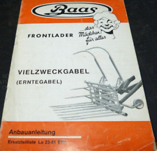 Baas frontlader vielzweckgabel gebraucht kaufen  Künzing