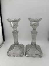 Paire bougeoirs verre d'occasion  Marseille XIV