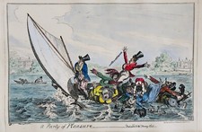Caricature. cruickshank. party for sale  LONDON