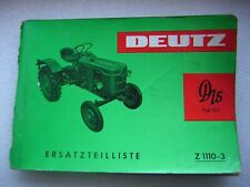 Alte deutz ersatzteilliste gebraucht kaufen  Leutershausen