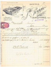 Fattura alessandria pellami usato  Italia