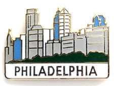 Philadelphia skyline pin for sale  Peachtree City