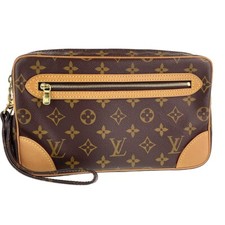 Bolsa clutch Louis Vuitton monograma Marly Dragonne couro marrom GM 3177 comprar usado  Enviando para Brazil