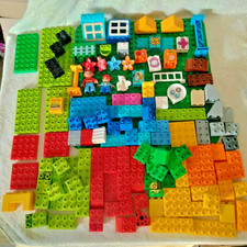 Lego Duplo mais de 120 peças, figuras, tijolos especiais, placas de base, mais, usado comprar usado  Enviando para Brazil