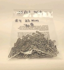105 PIEZAS Broches de Pesca Hawaianos Giratorios Pin Señuelo Conector Agua Salada Tamaño #4 EE. UU. segunda mano  Embacar hacia Mexico