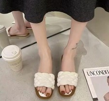 Sommer flache sandalen gebraucht kaufen  Stuttgart